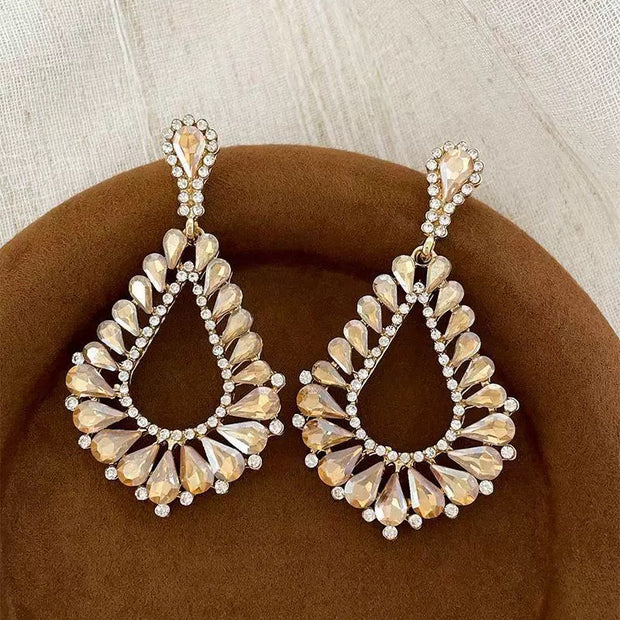 Water Drops Hollow Dangle Earrings