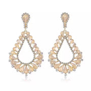 Water Drops Hollow Dangle Earrings
