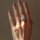 Teardrop Crown Moissanite Ring | S925 Sterling Silver