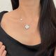 Lumière Clover Moissanite Necklace | S925 Sterling Silver
