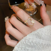 Round Chain Tassel Ring