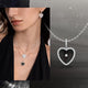 Sterling Silver Mother of Pearl Heart Pendant Necklace