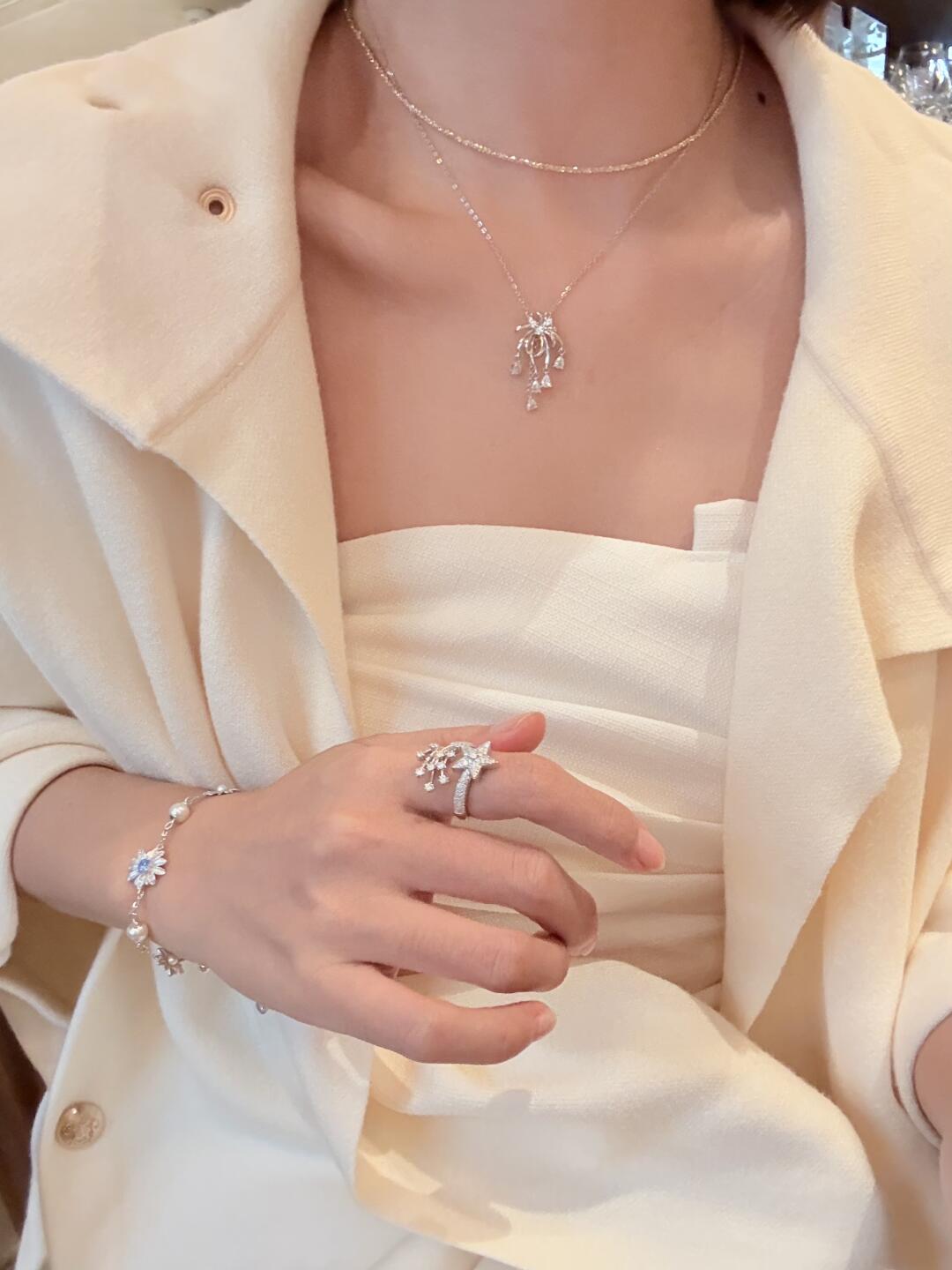 Shooting Star Pavé Bypass Ring