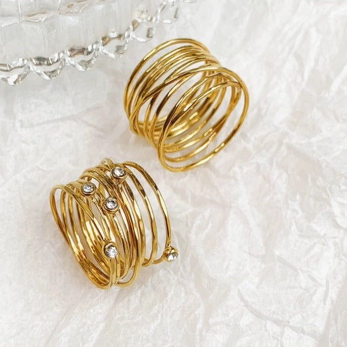 Multi-Layered Gold Ring