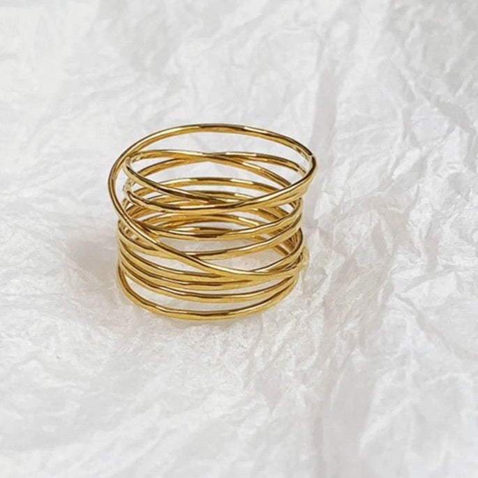Multi-Layered Gold Ring