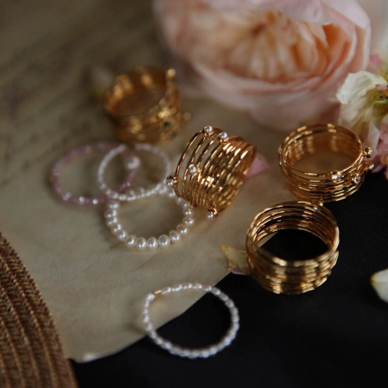 Multi-Layered Gold Ring