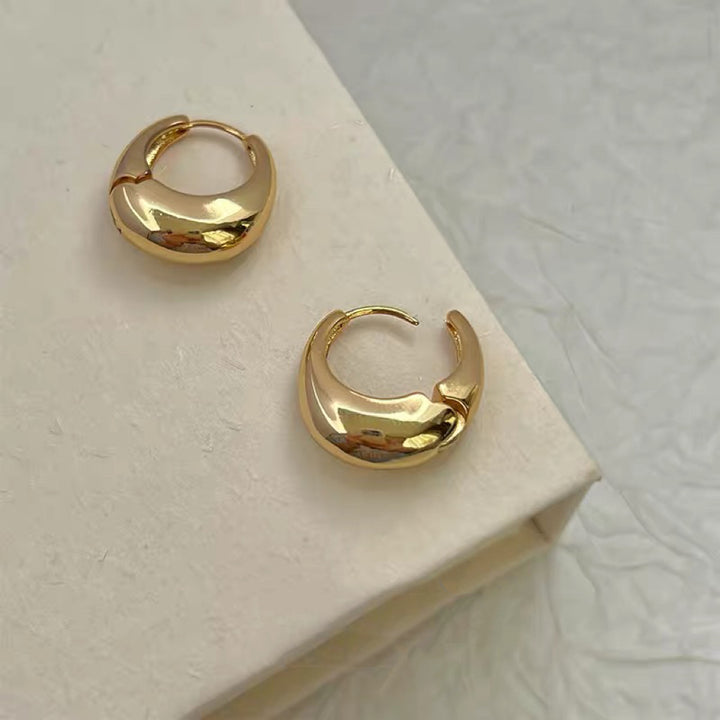 Minimalist Chunky Hoop Earrings