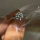 Classic Six-Prong Moissanite Solitaire Ring — Pavé Band | S925 Sterling Silver