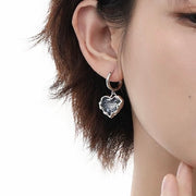 Blue Heart Earrings