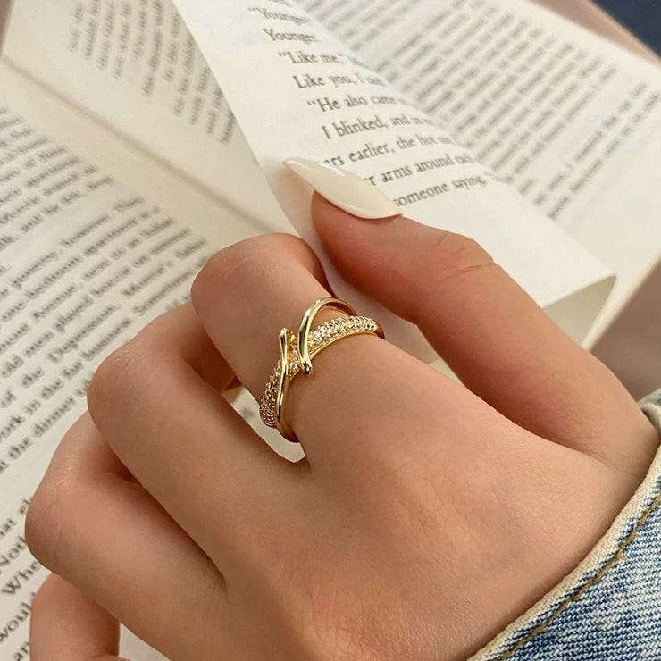 Personalised Geometric Adjustable Ring