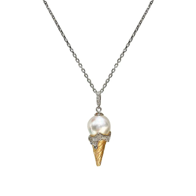 Pearl Ice Cream Necklace