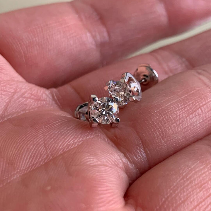 Eternal Promise Moissanite Stud Earrings | GRA Certified | S925 Sterling Silver