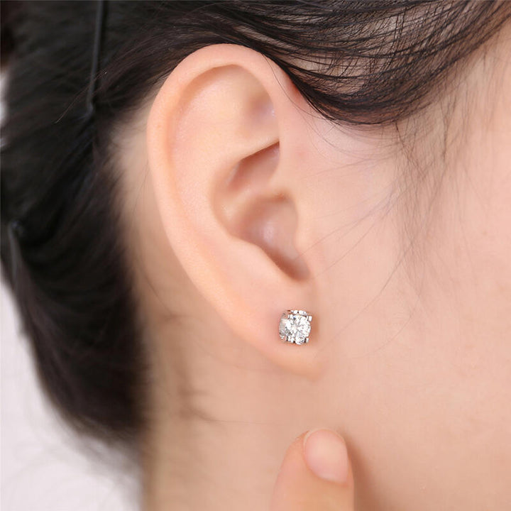 Eternal Promise Moissanite Stud Earrings | GRA Certified | S925 Sterling Silver