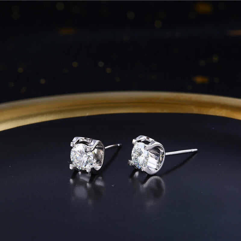 Eternal Promise Moissanite Stud Earrings | GRA Certified | S925 Sterling Silver