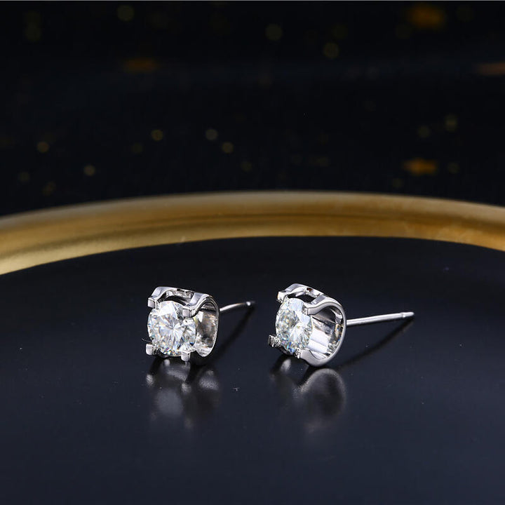 Eternal Promise Moissanite Stud Earrings | GRA Certified | S925 Sterling Silver
