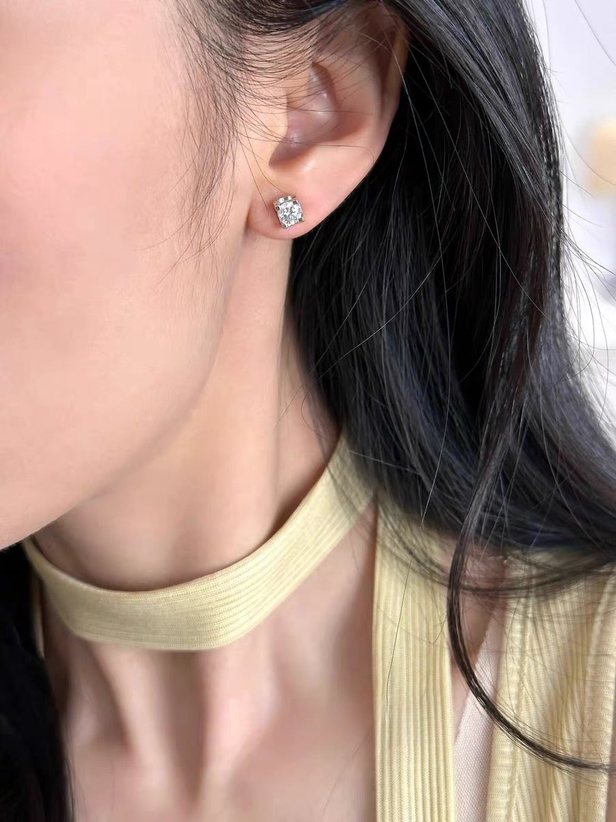 Eternal Promise Moissanite Stud Earrings | GRA Certified | S925 Sterling Silver