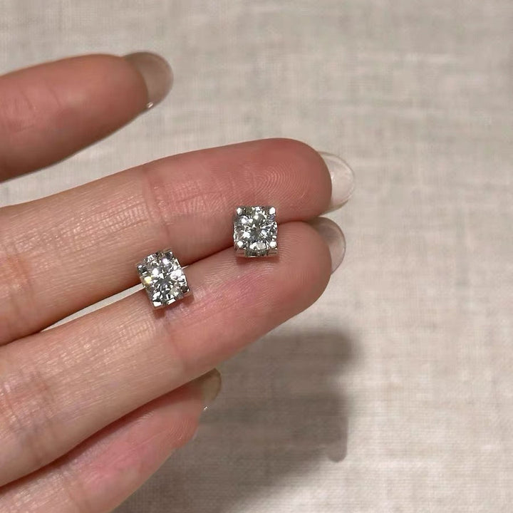 Eternal Promise Moissanite Stud Earrings | GRA Certified | S925 Sterling Silver