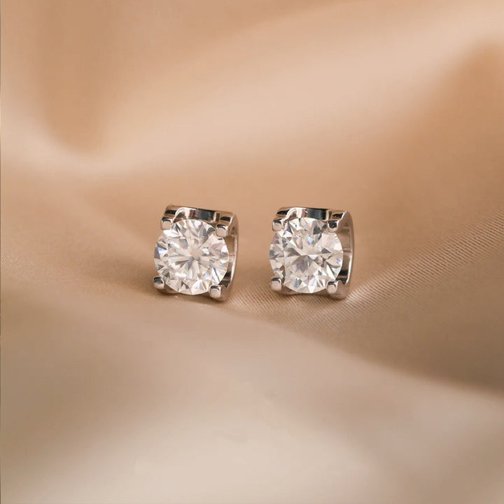 Eternal Promise Moissanite Stud Earrings | GRA Certified | S925 Sterling Silver