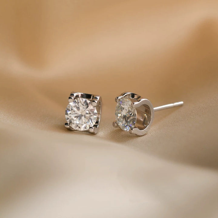 Eternal Promise Moissanite Stud Earrings | GRA Certified | S925 Sterling Silver