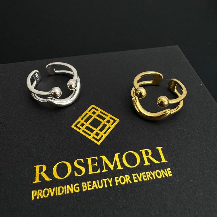 Silver Smile Adjustable Ring