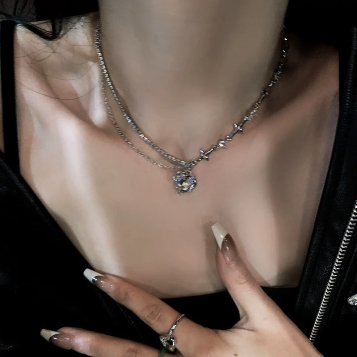 Love Double Layers Necklace