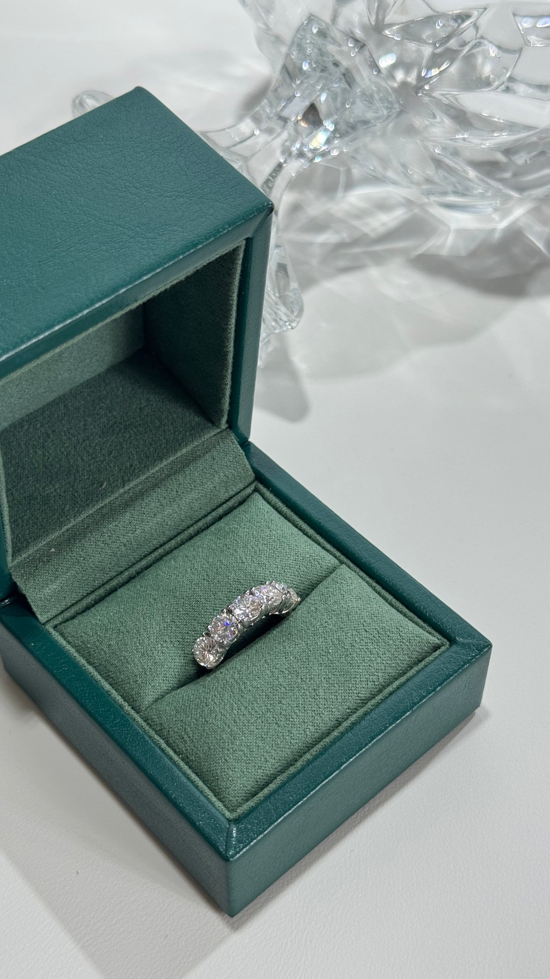 Celestial Wave Five-Stone Moissanite Ring | S925 Sterling Silver