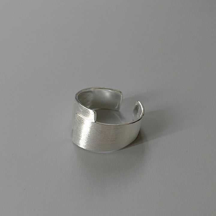 Brushed Sterling Silver Adjustable Ring