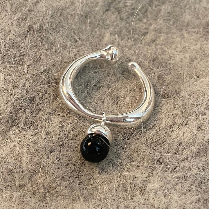 Onyx Hazelnut Ring