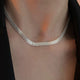 Sterling Silver Woven Chain Necklace & Bracelet Set