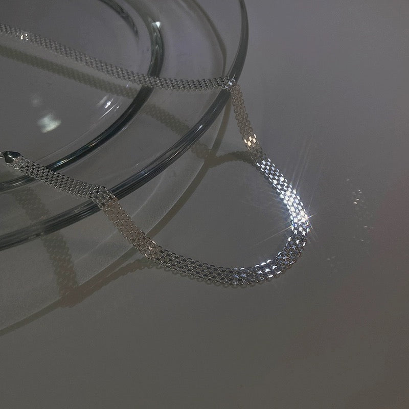 Multi-Strand Woven Chain Necklace & Bracelet Set