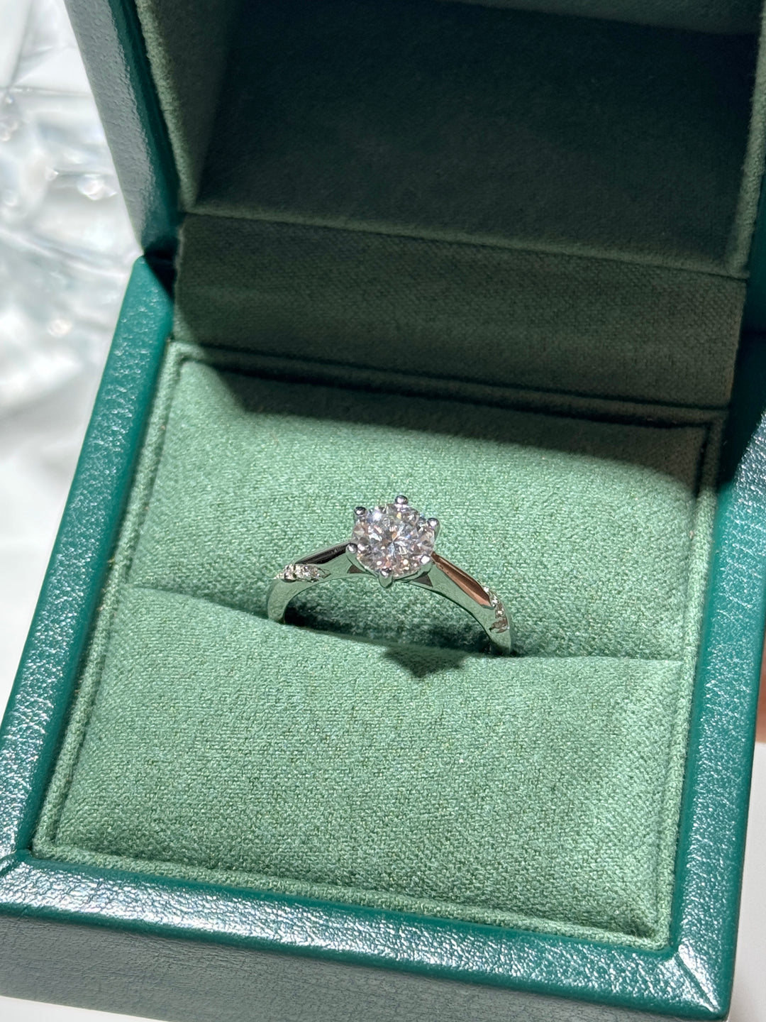 Starlift Solitaire Moissanite Ring — Elevated Setting | S925 Sterling Silver