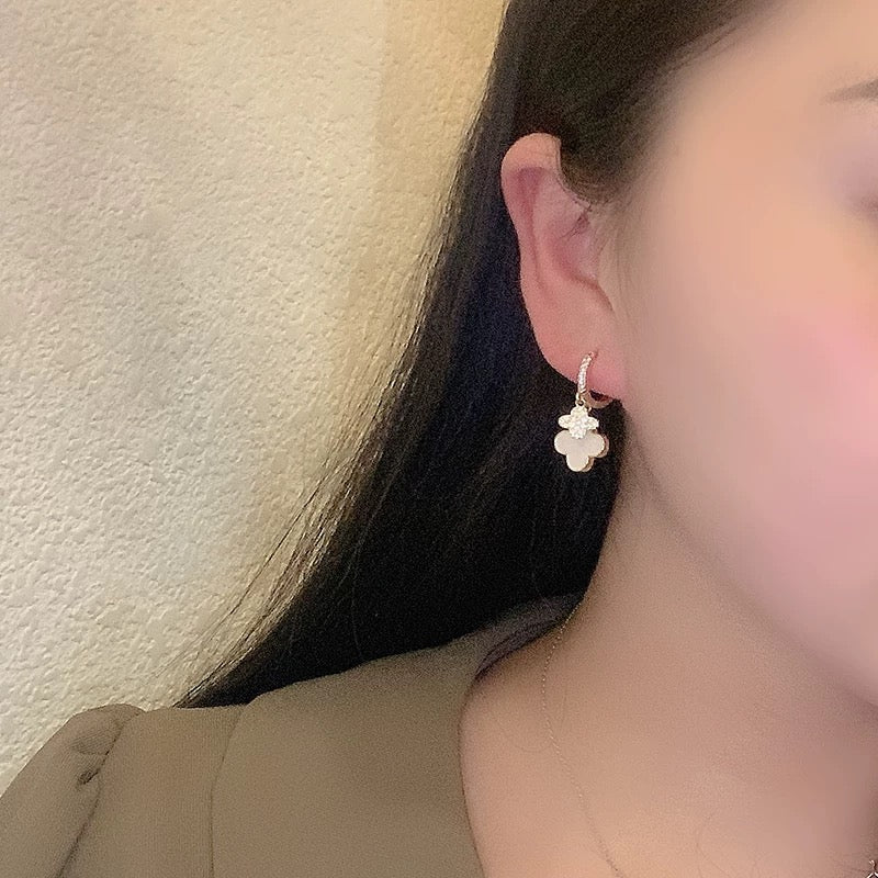 Four Leaf Flower Earrings