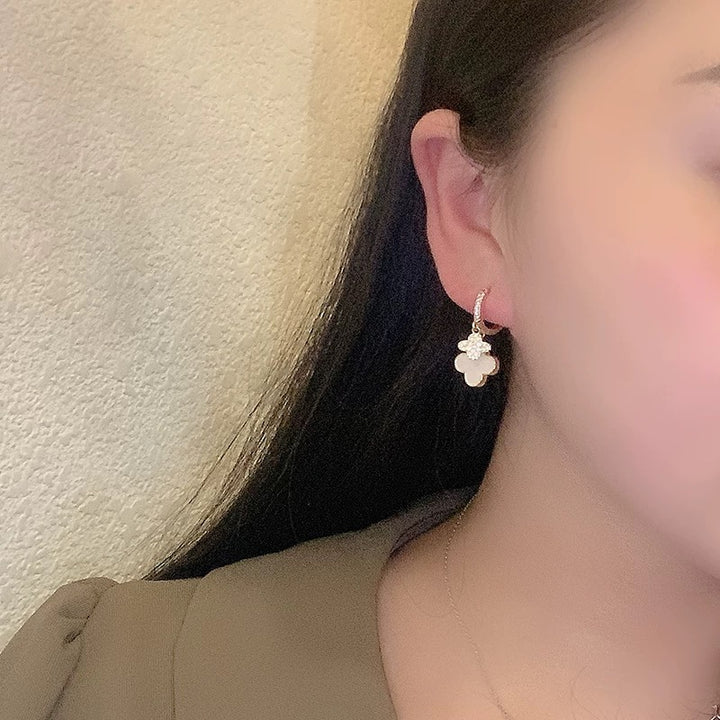 Four Leaf Flower Earrings