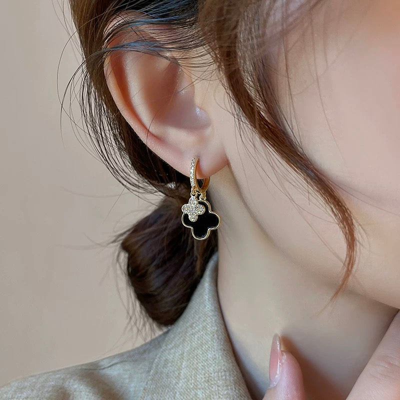 Four Leaf Flower Earrings