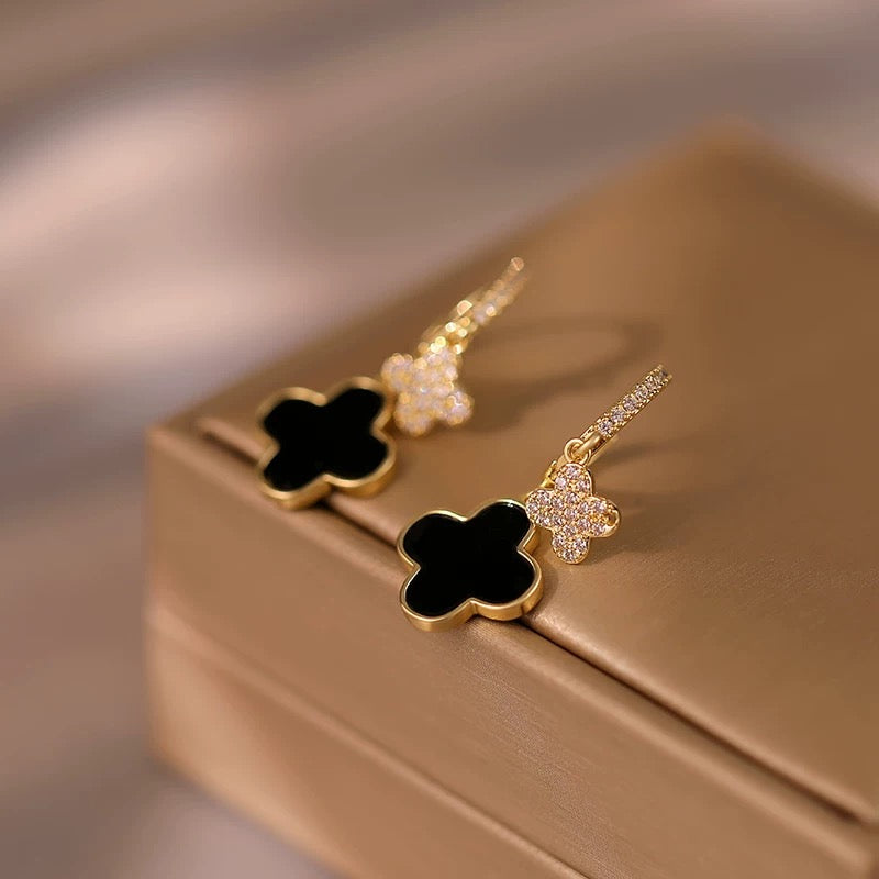 Four Leaf Flower Earrings