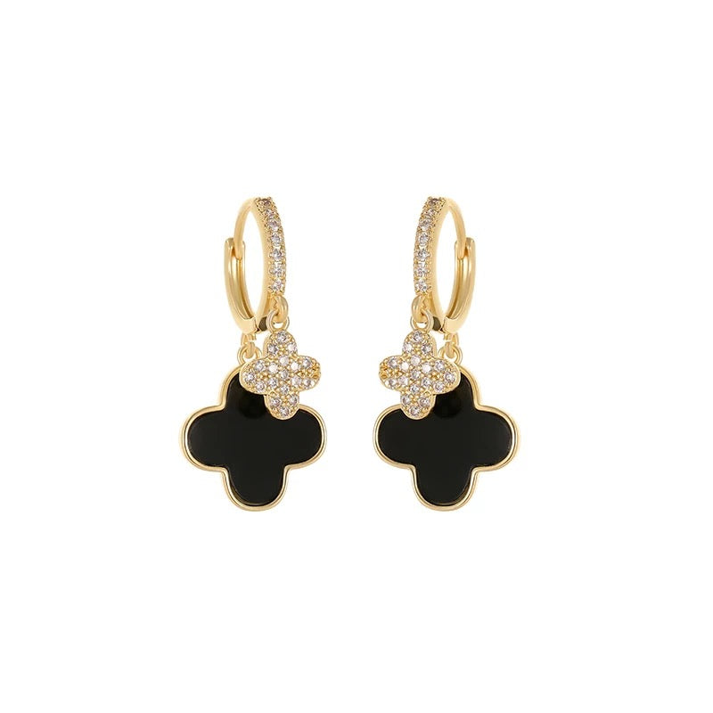 Four Leaf Flower Earrings