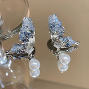 Butterfly Wing Crystal Earrings