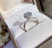 Heart to Heart Moissan Diamond Ring