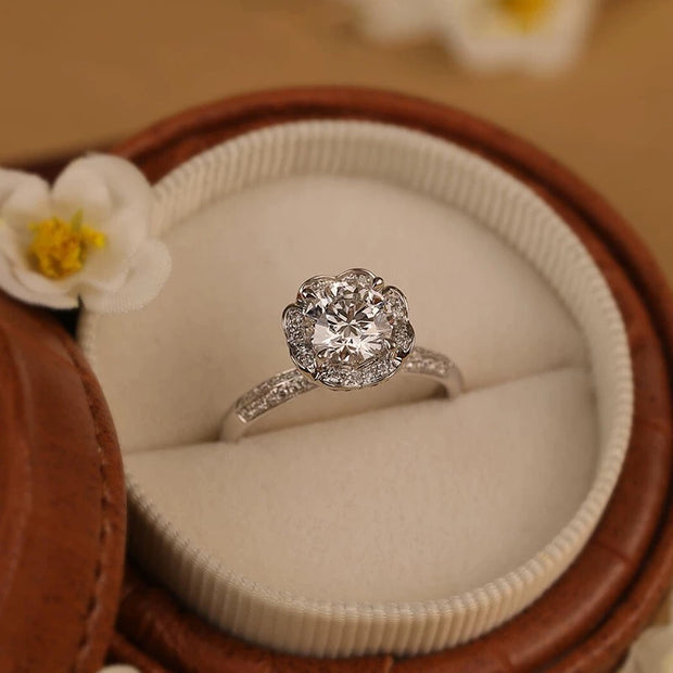 Heart to Heart Moissan Diamond Ring