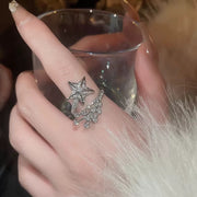 Comet Full Pentagram Ring