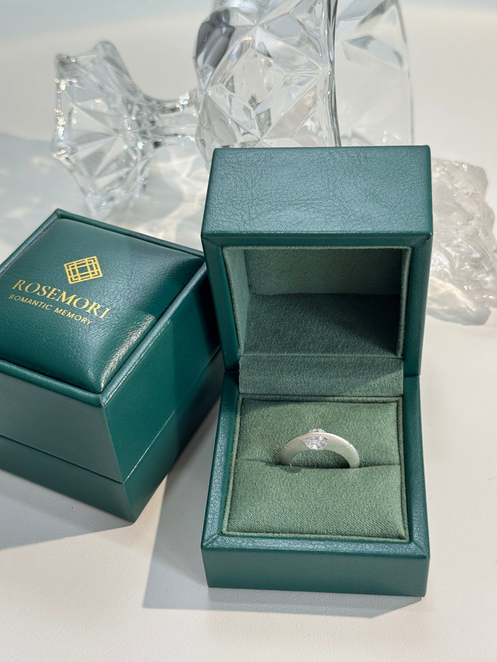 Cosmic Stellar Three-Stone Moissanite Ring — Past, Present & Future | S925 Sterling Silver