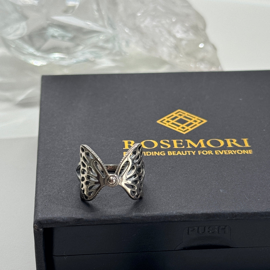 Sculptural Wings Butterfly Ring