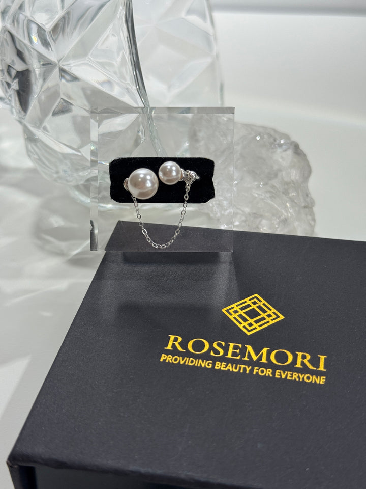 Pearl Smile Chain Ring