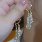 Sparkling Silk Mesh Earrings