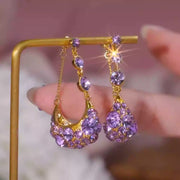 Full Diamond Basket Earrings