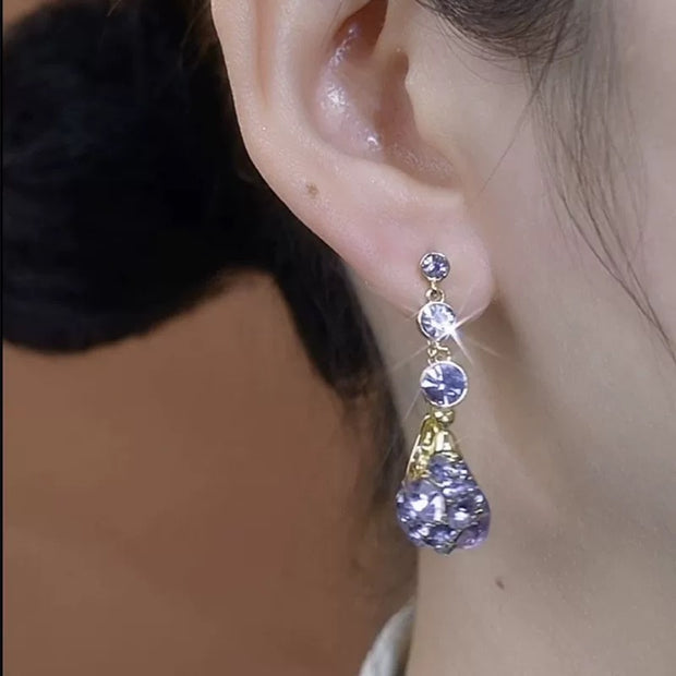 Full Diamond Basket Earrings