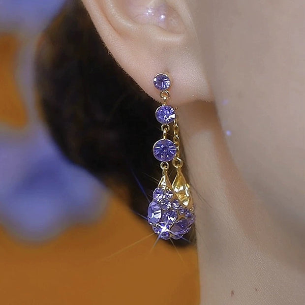 Full Diamond Basket Earrings