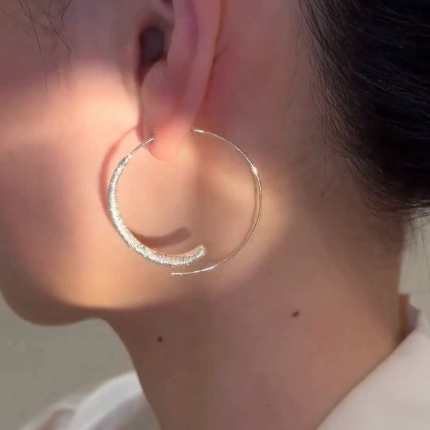 Full Star Circle Earrings