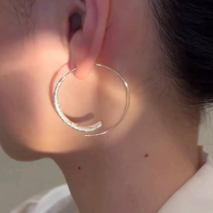 Full Star Circle Earrings
