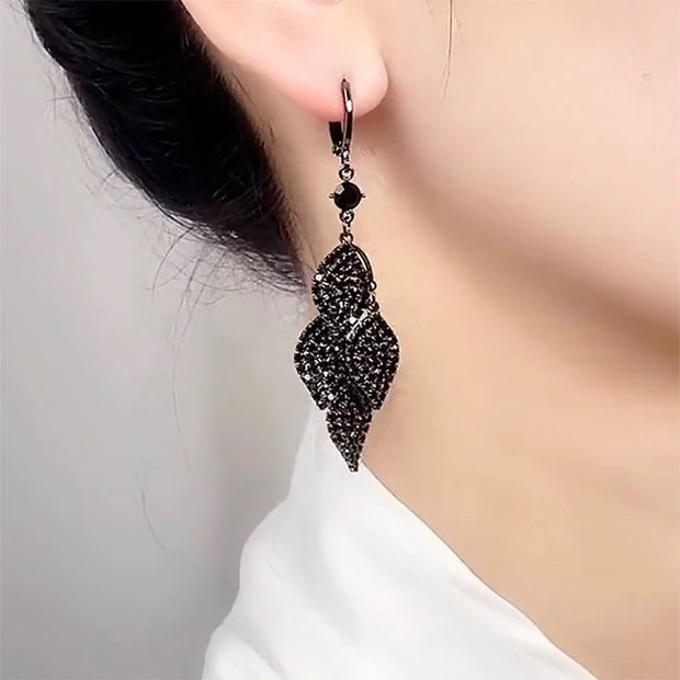 Pop Leaf Tassel Earrings